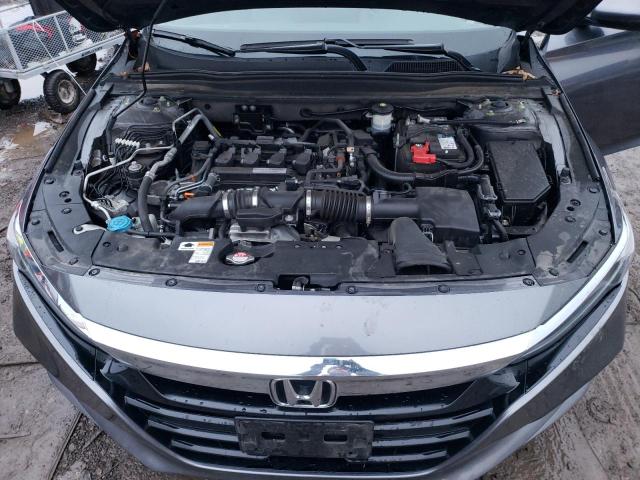 1HGCV1F51KA054199 - 2019 HONDA ACCORD EXL GRAY photo 11