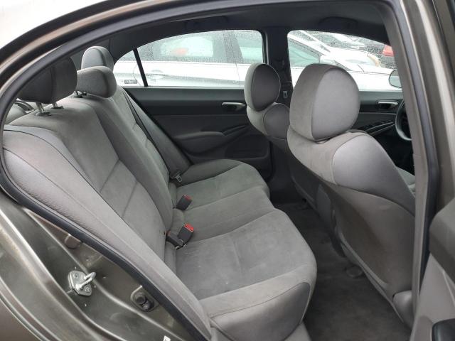 2HGFA16548H504933 - 2008 HONDA CIVIC LX GRAY photo 10