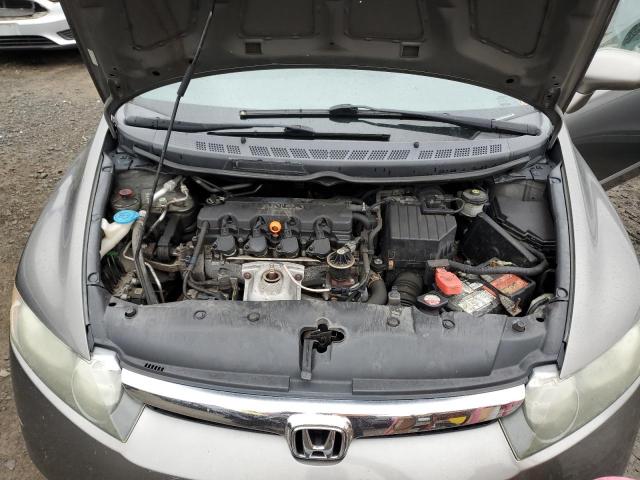 2HGFA16548H504933 - 2008 HONDA CIVIC LX GRAY photo 11