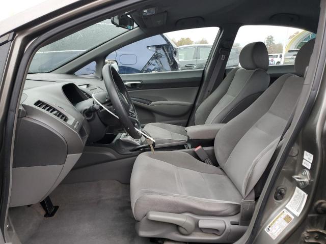 2HGFA16548H504933 - 2008 HONDA CIVIC LX GRAY photo 7