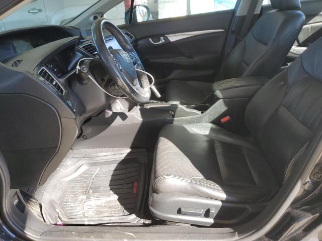 19XFB2F90EE045735 - 2014 HONDA CIVIC EXL Чорний фото 7