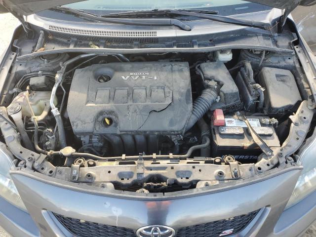 1NXBU4EE6AZ368729 - 2010 TOYOTA COROLLA BASE CHARCOAL photo 11
