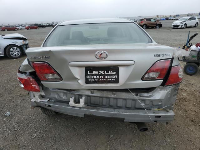 JTHBA30G345007133 - 2004 LEXUS ES 330 SILVER photo 6
