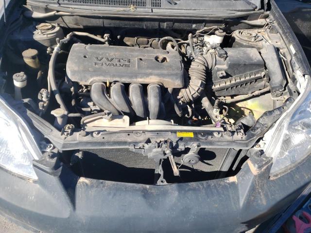 2T1KR30E77C660189 - 2007 TOYOTA COROLLA MA XR BLACK photo 12