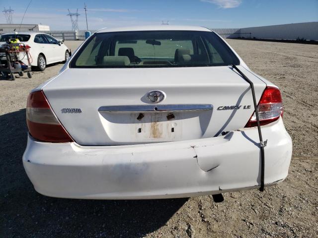 4T1BF32K63U049266 - 2003 TOYOTA CAMRY LE WHITE photo 6