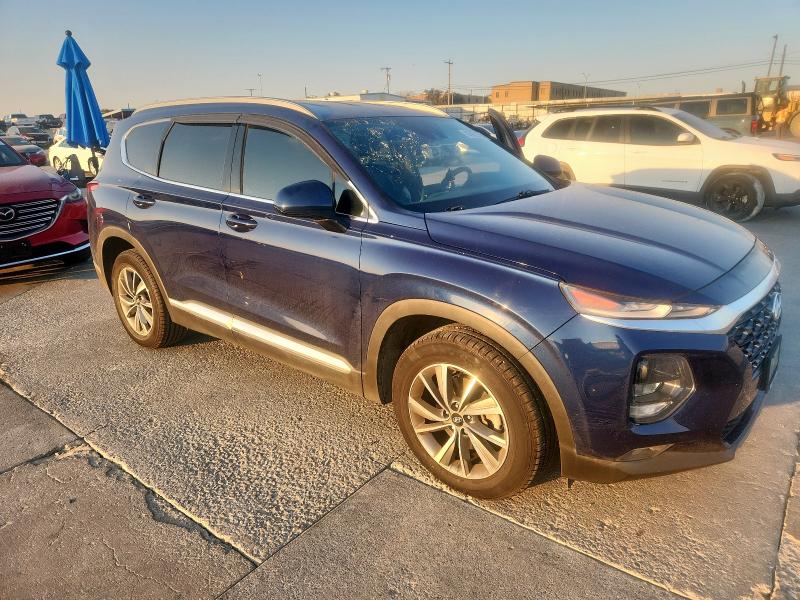 5NMS33AD0KH003115 - 2019 HYUNDAI SANTA FE SEL Mavi foto 4
