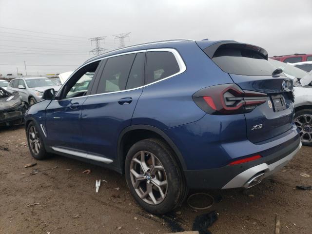 WBX57DP04NN173421 - 2022 BMW X3 XDRIVE30I BLUE photo 2