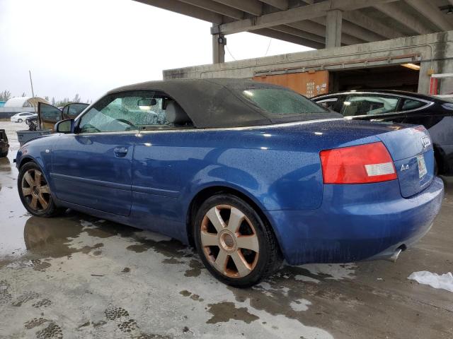 WAUDT48H55K011661 - 2005 AUDI A4 QUATTRO CABRIOLET BLUE photo 2