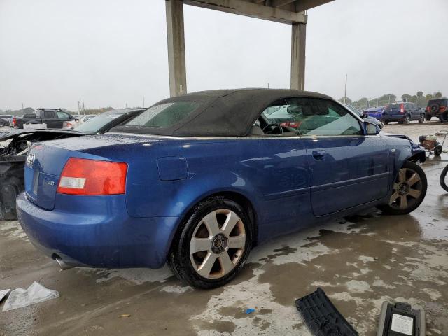 WAUDT48H55K011661 - 2005 AUDI A4 QUATTRO CABRIOLET BLUE photo 3