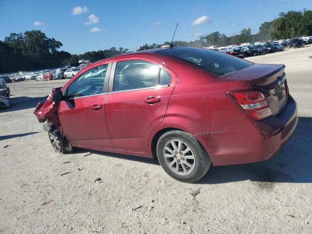 1G1JD5SH7J4141269 - 2018 CHEVROLET SONIC LT RED photo 2