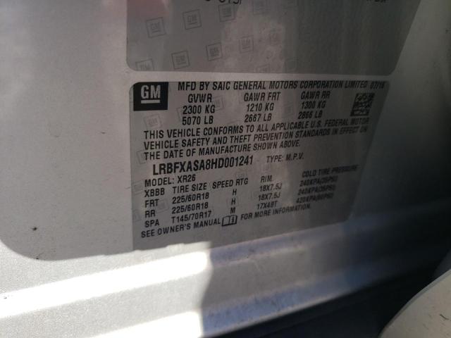 LRBFXASA8HD001241 - 2017 BUICK ENVISION PREFERRED 银色 照片 13