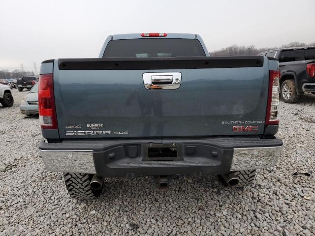 3GTP2VE37BG282838 - 2011 GMC SIERRA K1500 SLE BLUE photo 6