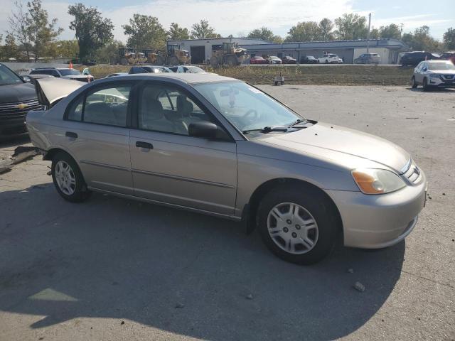 2HGES16551H595306 - 2001 HONDA CIVIC LX GOLD photo 4