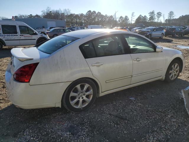 1N4BA41E07C861720 - 2007 NISSAN MAXIMA SE WHITE photo 3