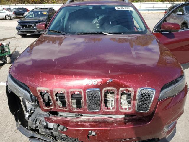 1C4PJMDX0KD268746 - 2019 JEEP CHEROKEE LIMITED BURGUNDY photo 12