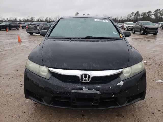 2HGFA1F50AH307165 - 2010 HONDA CIVIC LX BLACK photo 5