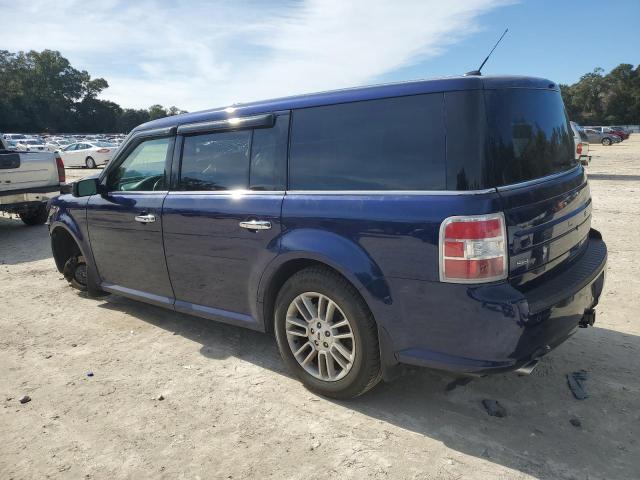 2FMHK6C88GBA04786 - 2016 FORD FLEX SEL BLUE photo 2