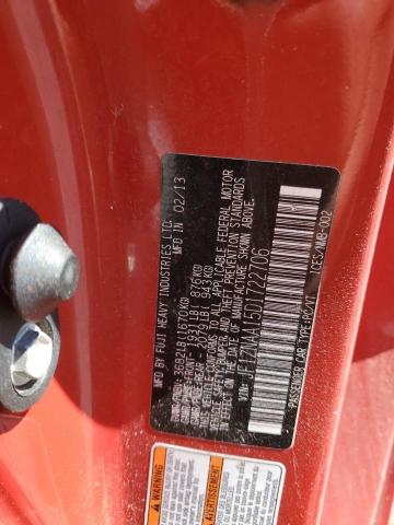 JF1ZNAA15D1722706 - 2013 TOYOTA SCION FR-S Красный фото 12