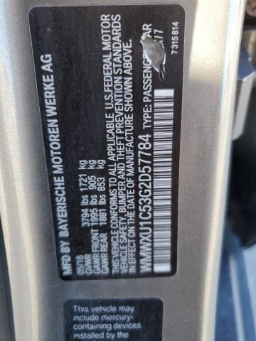WMWXU1C53G2D57784 - 2016 MINI COOPER GRAY photo 13