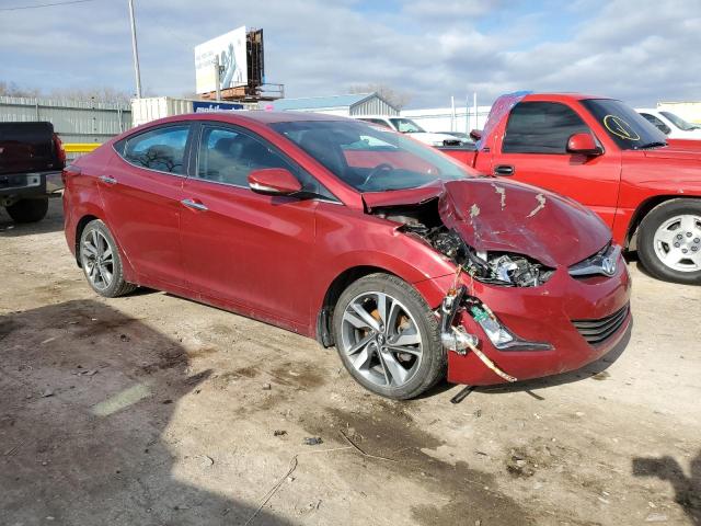 5NPDH4AE4FH603542 - 2015 HYUNDAI ELANTRA SE RED photo 4