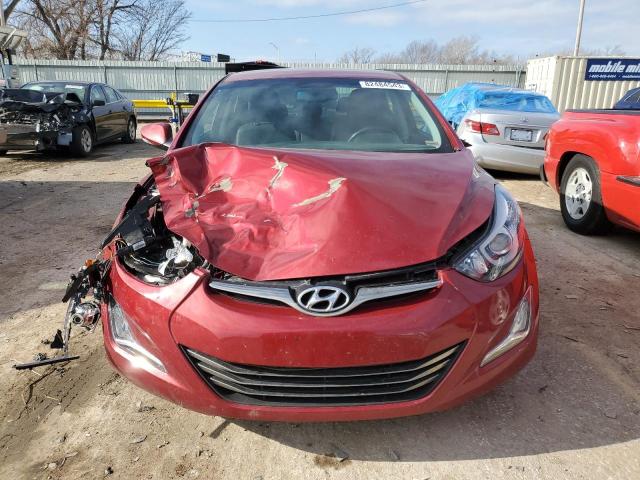 5NPDH4AE4FH603542 - 2015 HYUNDAI ELANTRA SE RED photo 5