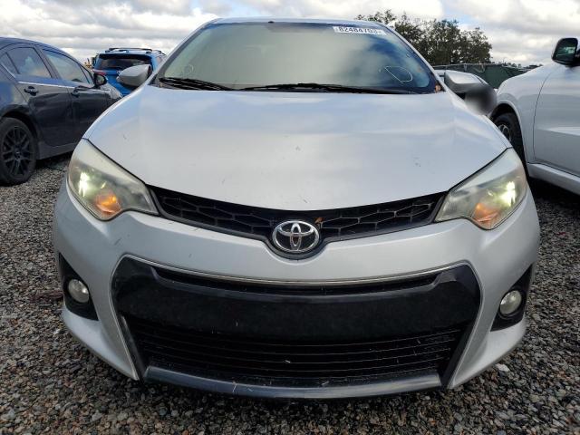 2T1BURHEXFC311662 - 2015 TOYOTA COROLLA L SILVER photo 5