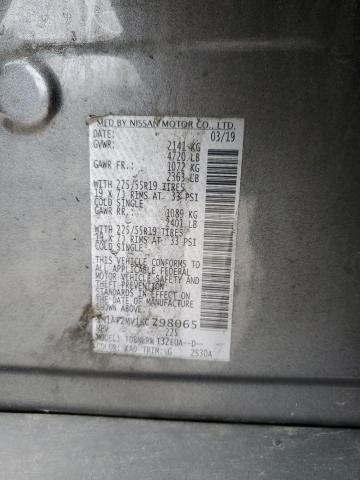 5N1AT2MV1KC798065 - 2019 NISSAN ROGUE S GRAY photo 13