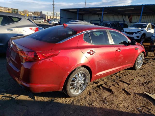 5XXGM4A75DG205257 - 2013 KIA OPTIMA LX RED photo 3