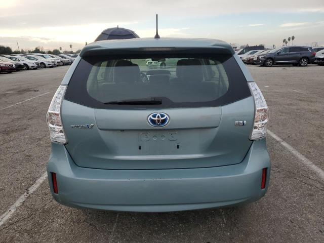 JTDZN3EU4E3316433 - 2014 TOYOTA PRIUS V TURQUOISE photo 6