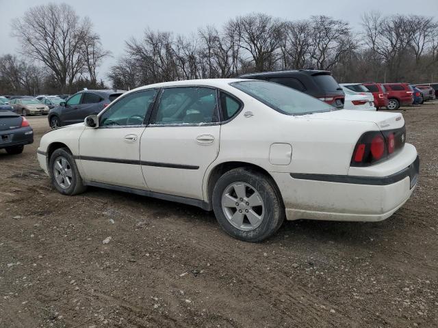 2G1WF52E259226223 - 2005 CHEVROLET IMPALA WHITE photo 2