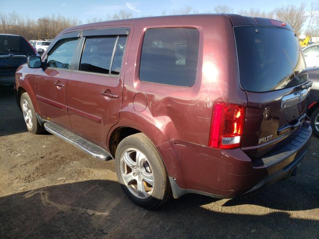 5FNYF4H55DB045810 - 2013 HONDA PILOT EXL MAROON photo 2