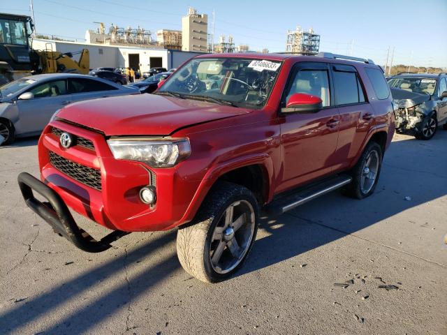 JTEZU5JR2J5169989 - 2018 TOYOTA 4RUNNER SR5 RED photo 1