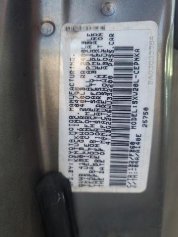 4T1BG22K6WU332200 - 1998 TOYOTA CAMRY CE მწვანე ფოტო 12