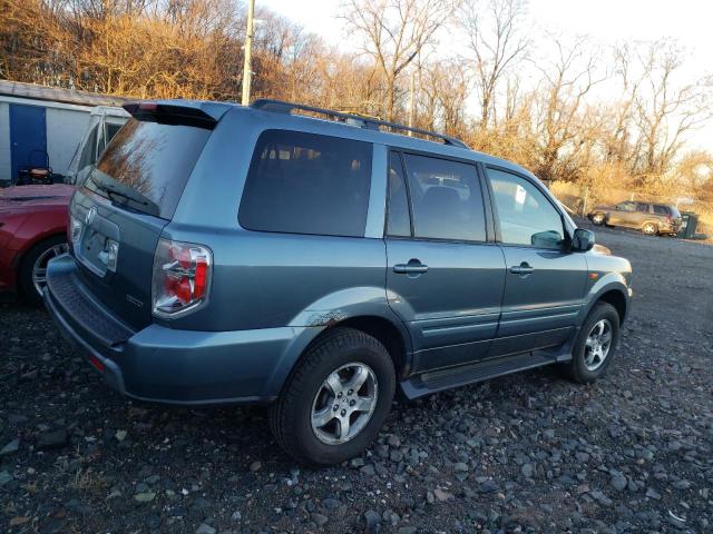 2HKYF18796H521044 - 2006 HONDA PILOT EX BLUE photo 3