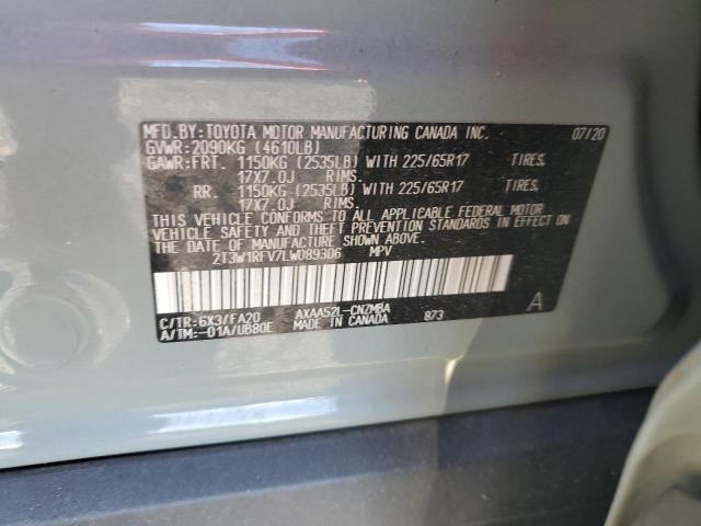 2T3W1RFV7LW089306 - 2020 TOYOTA RAV4 XLE 灰色 照片 13