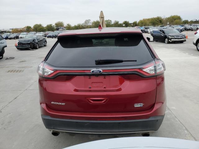 2FMPK4J96GBB41477 - 2016 FORD EDGE SEL RED photo 6