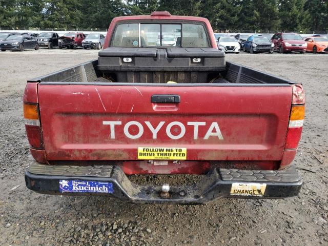 4TARN81A1RZ278098 - 1994 TOYOTA PICKUP 1/2 TON SHORT WHEELBASE STB RED photo 6