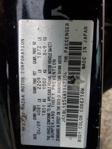 JM1BL1S54A1147304 - 2010 MAZDA 3 S 黑色 照片 12