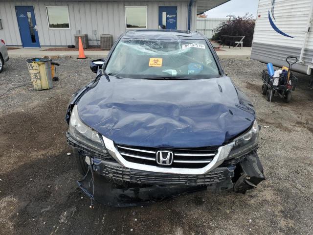 1HGCR3F80DA021983 - 2013 HONDA ACCORD EXL Niebieski zdjęcie 5