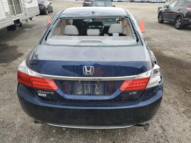 1HGCR3F80DA021983 - 2013 HONDA ACCORD EXL Niebieski zdjęcie 6