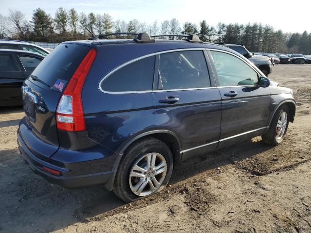 JHLRE4H7XBC013456 - 2011 HONDA CR-V EXL BLUE photo 3