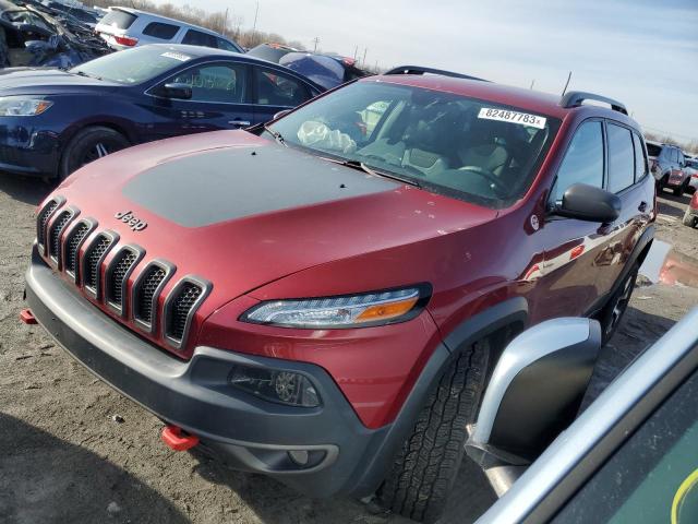 1C4PJMBS1HW601847 - 2017 JEEP CHEROKEE TRAILHAWK RED photo 1