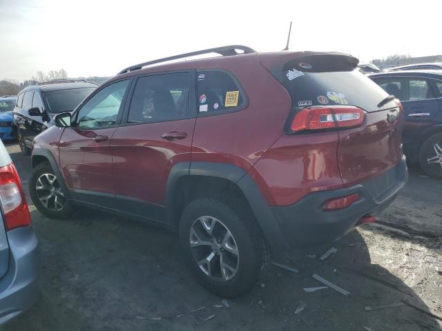 1C4PJMBS1HW601847 - 2017 JEEP CHEROKEE TRAILHAWK RED photo 2