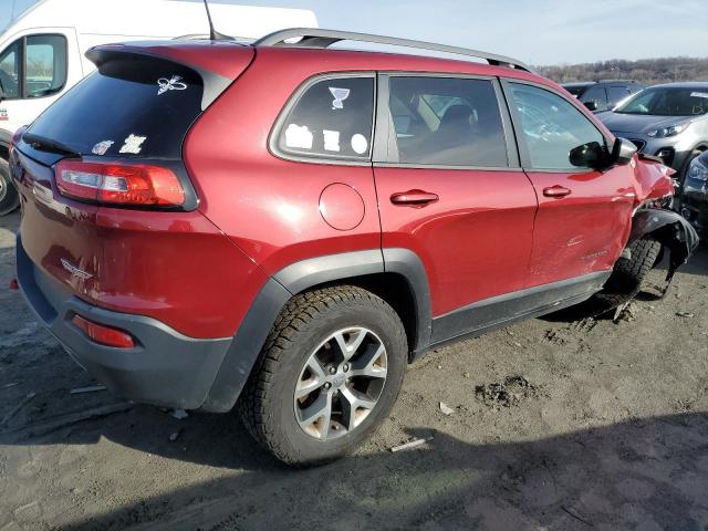 1C4PJMBS1HW601847 - 2017 JEEP CHEROKEE TRAILHAWK RED photo 3