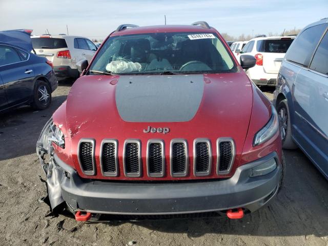 1C4PJMBS1HW601847 - 2017 JEEP CHEROKEE TRAILHAWK RED photo 5