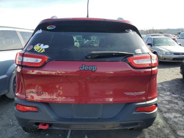 1C4PJMBS1HW601847 - 2017 JEEP CHEROKEE TRAILHAWK RED photo 6