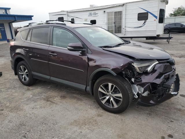 2T3RFREV0GW434424 - 2016 TOYOTA RAV4 XLE BURGUNDY photo 4
