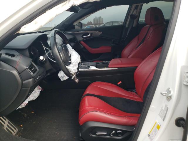 19UUB5F54NA002638 - 2022 ACURA TLX TECH A WHITE photo 7