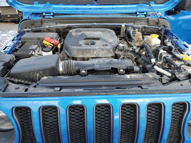 1C4GJXANXMW722352 - 2021 JEEP WRANGLER SPORT BLUE photo 11