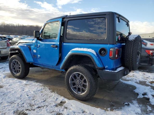 1C4GJXANXMW722352 - 2021 JEEP WRANGLER SPORT BLUE photo 2